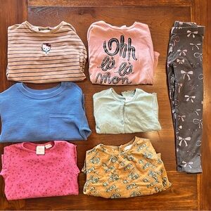 Zara Bundle of Long Sleeved Shirts Blouses Sweaters Pants (5-6)